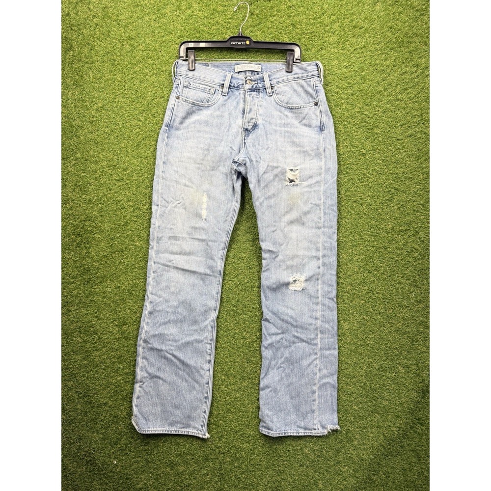 Express Vintage Randigo Jeans Mens 32x32 Light Wash Denim Straight Leg y2k